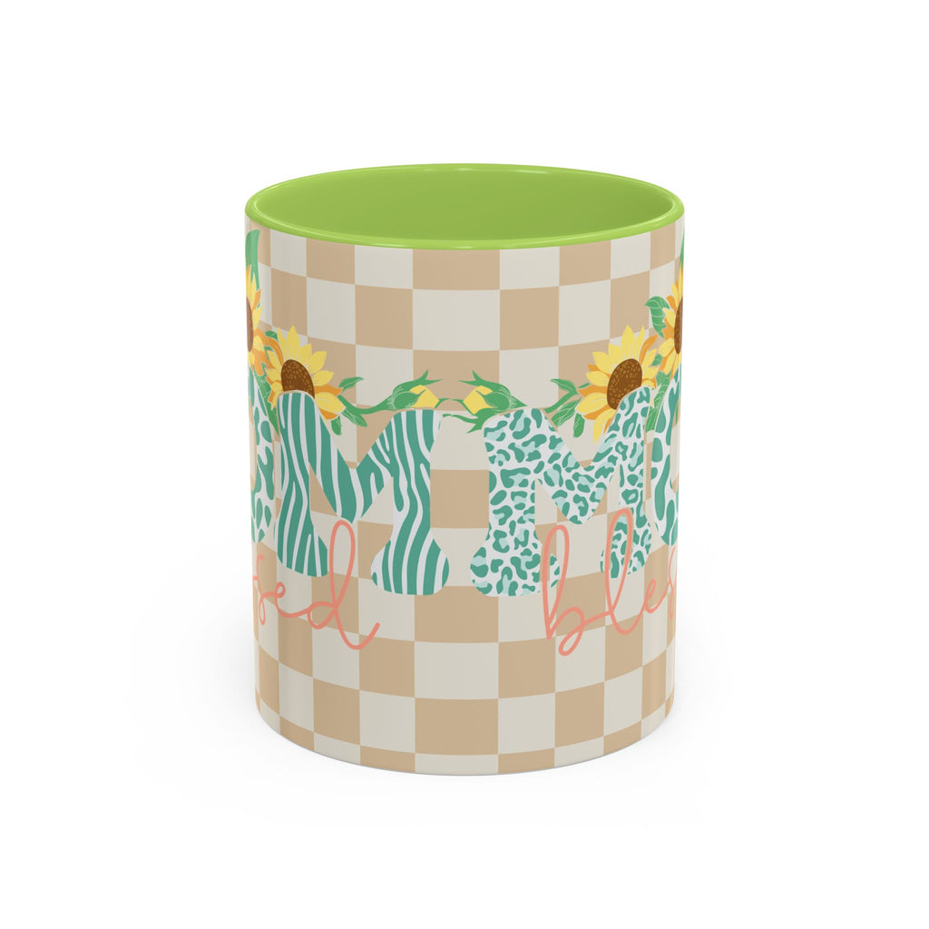 Sunflower Leopard Mom Coffee Mug