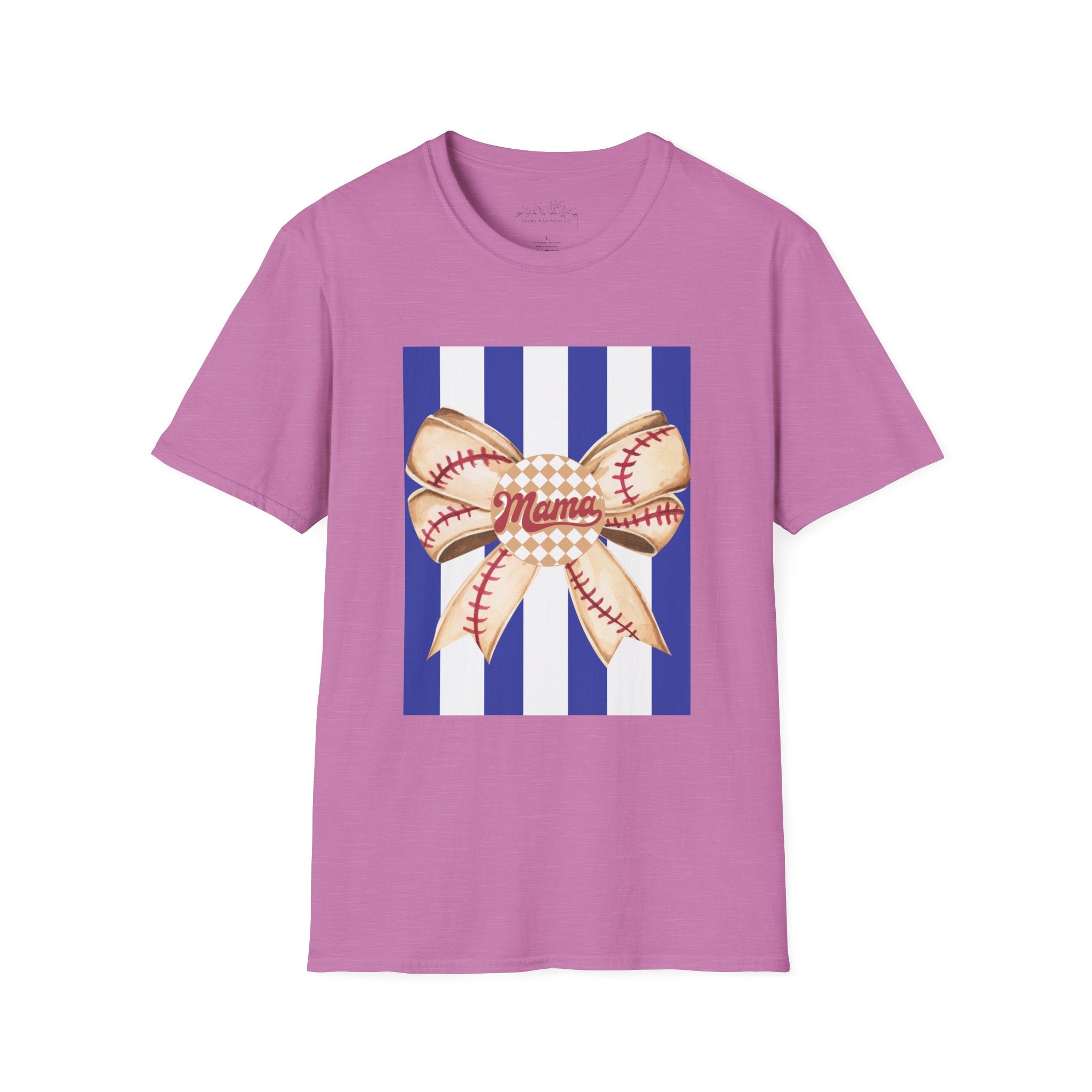 Mama Baseball Bow T-Shirt