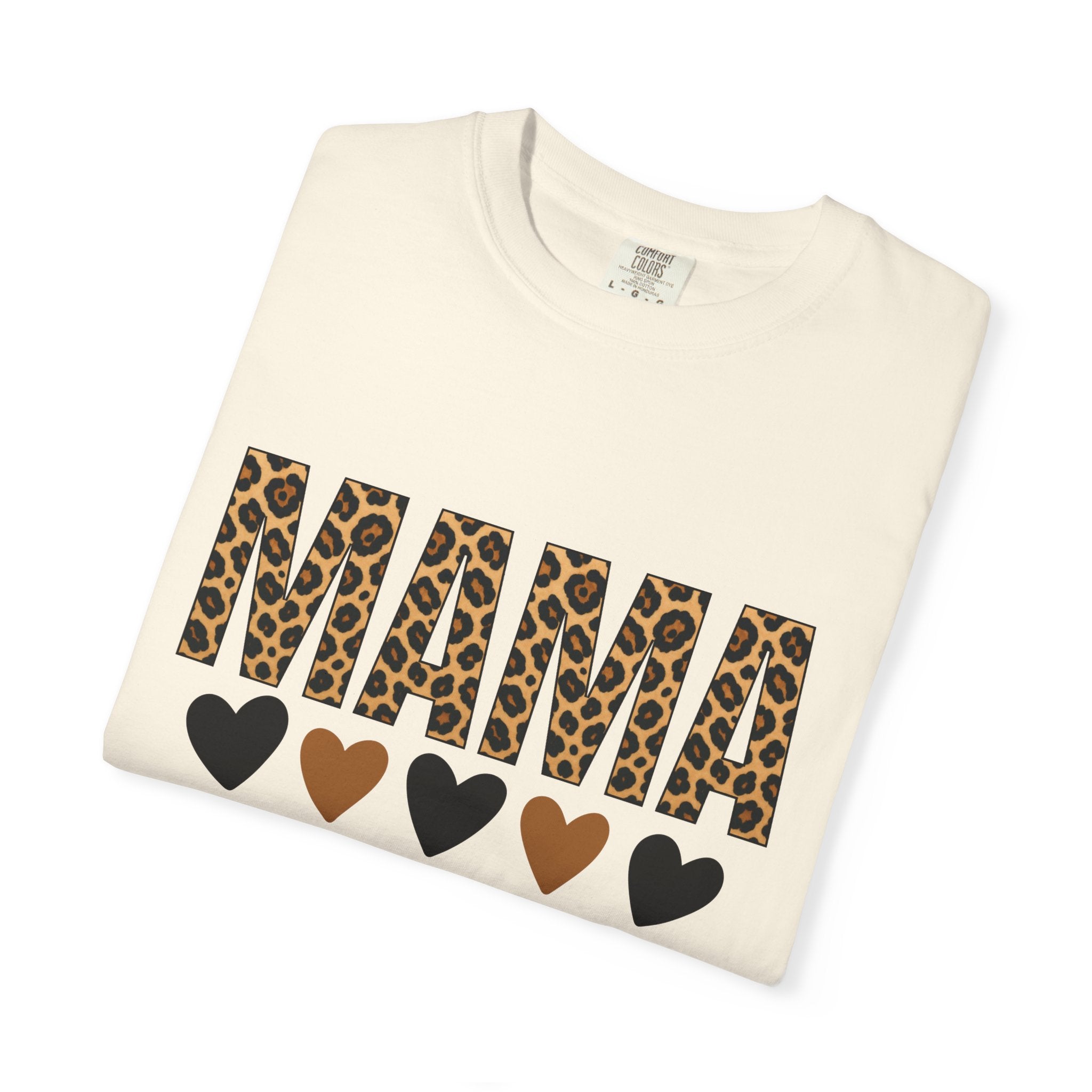 Mama Leopard Heart T-Shirt
