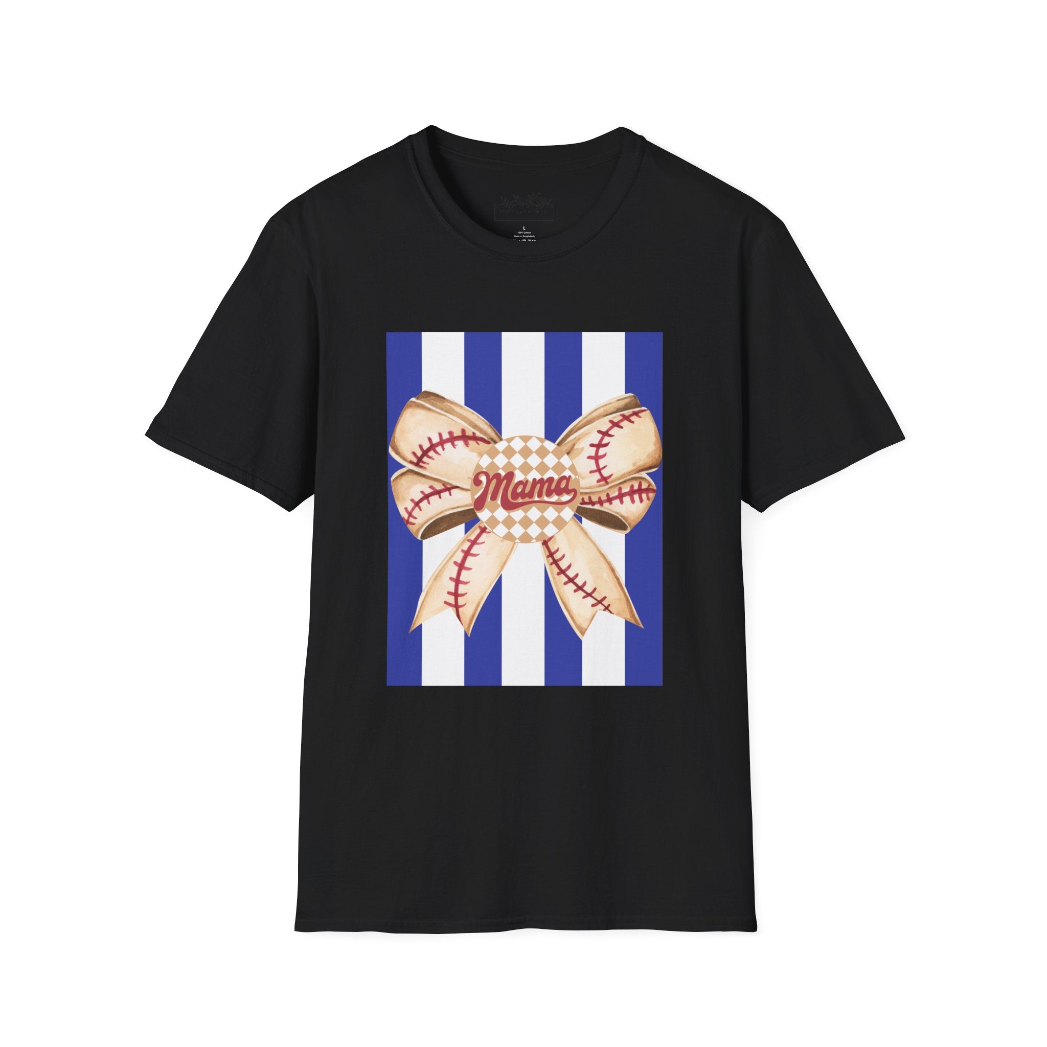 Mama Baseball Bow T-Shirt