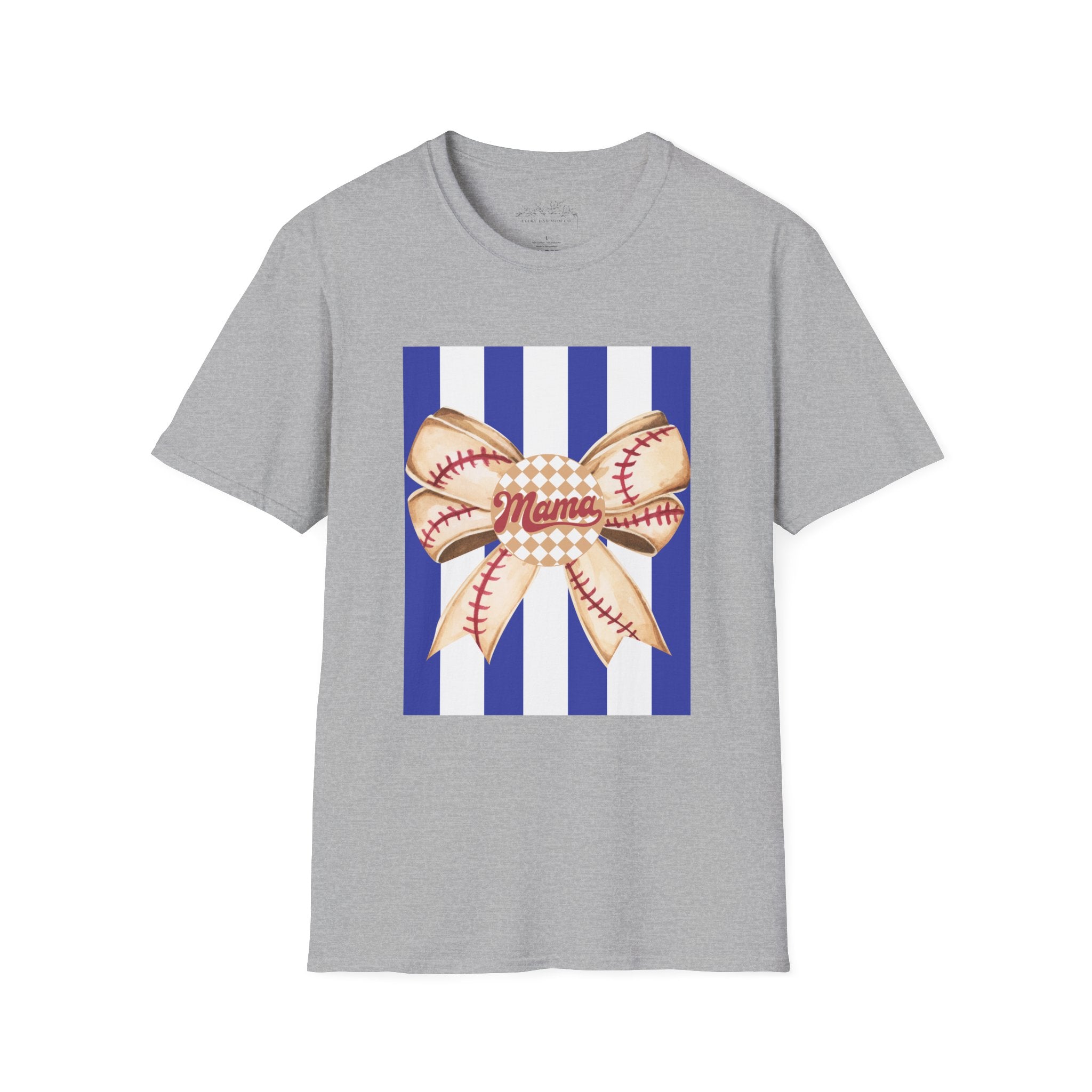 Mama Baseball Bow T-Shirt