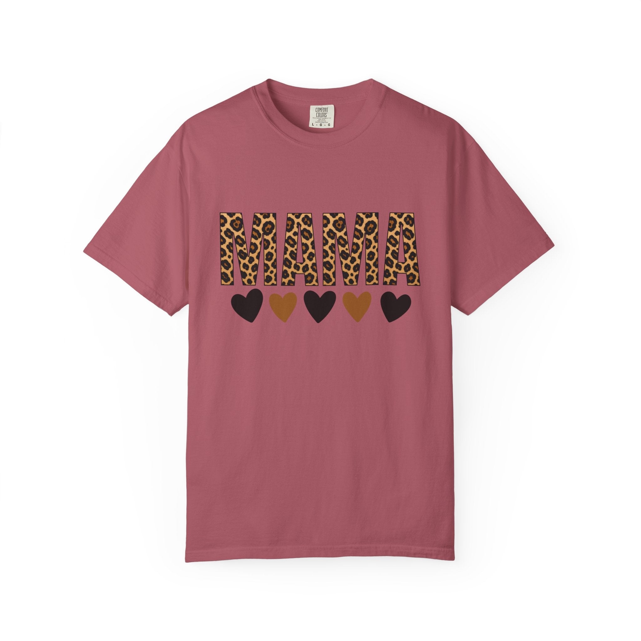 Mama Leopard Heart T-Shirt