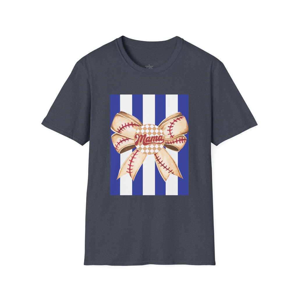 Mama Baseball Bow T-Shirt