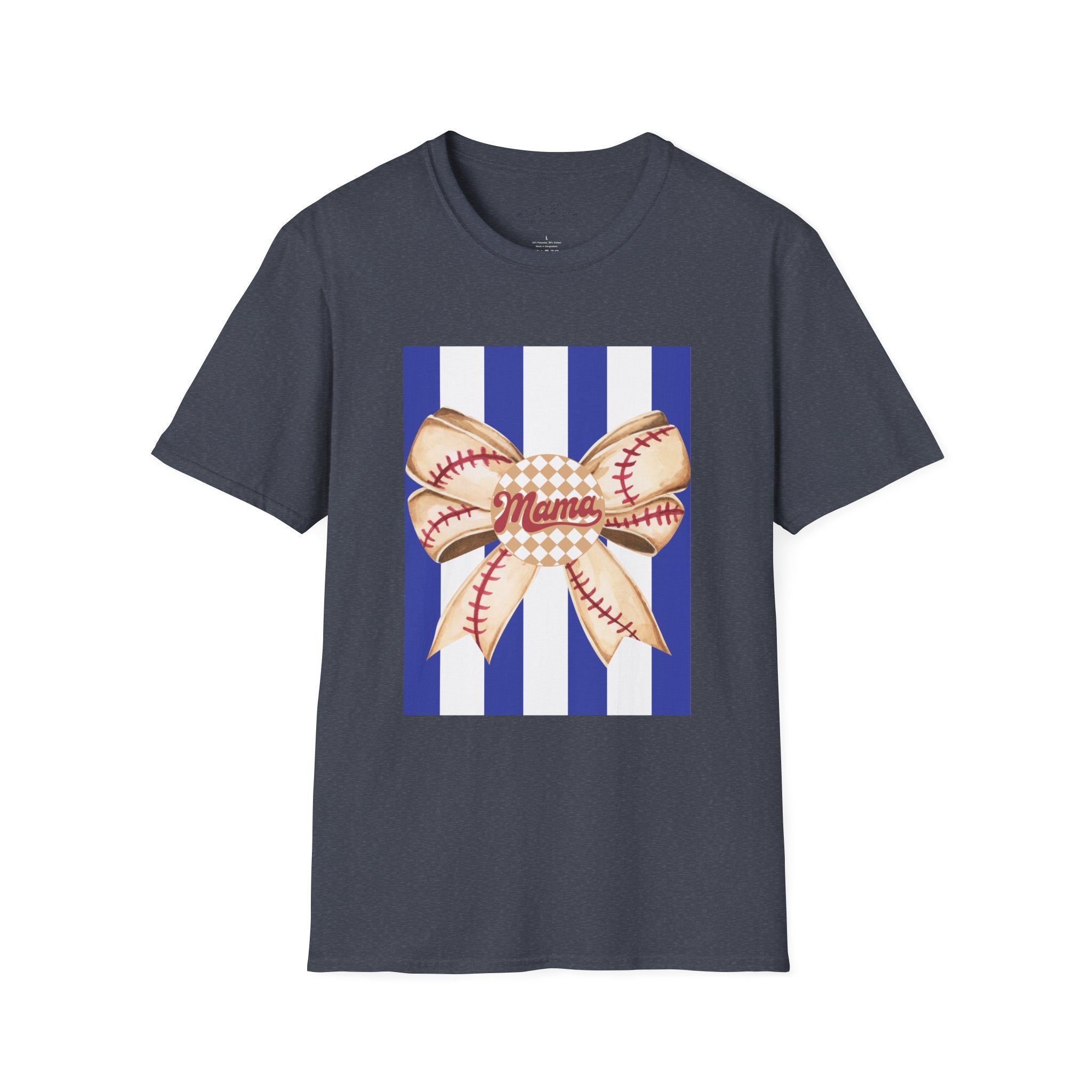 Mama Baseball Bow T-Shirt