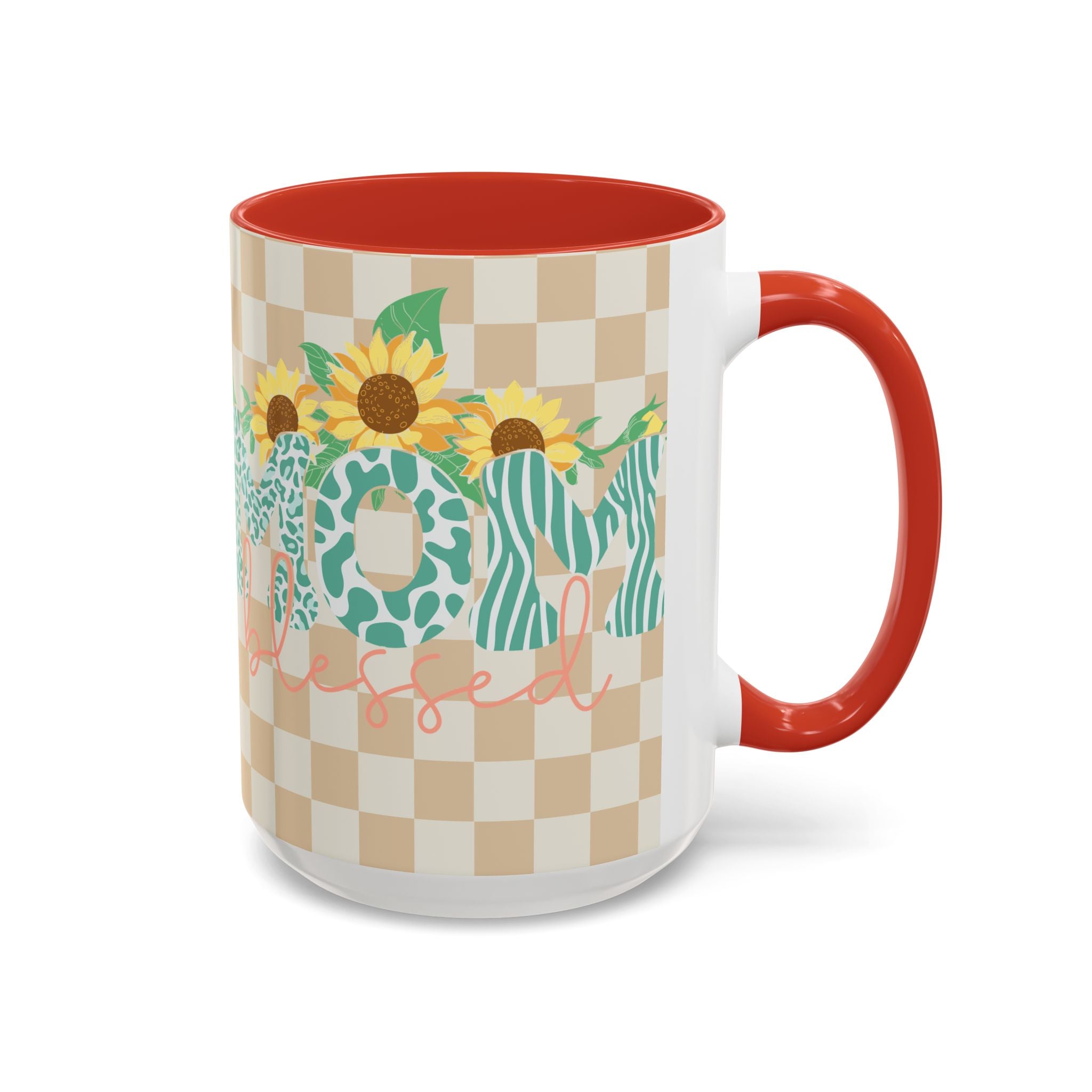 Sunflower Leopard Mom Coffee Mug