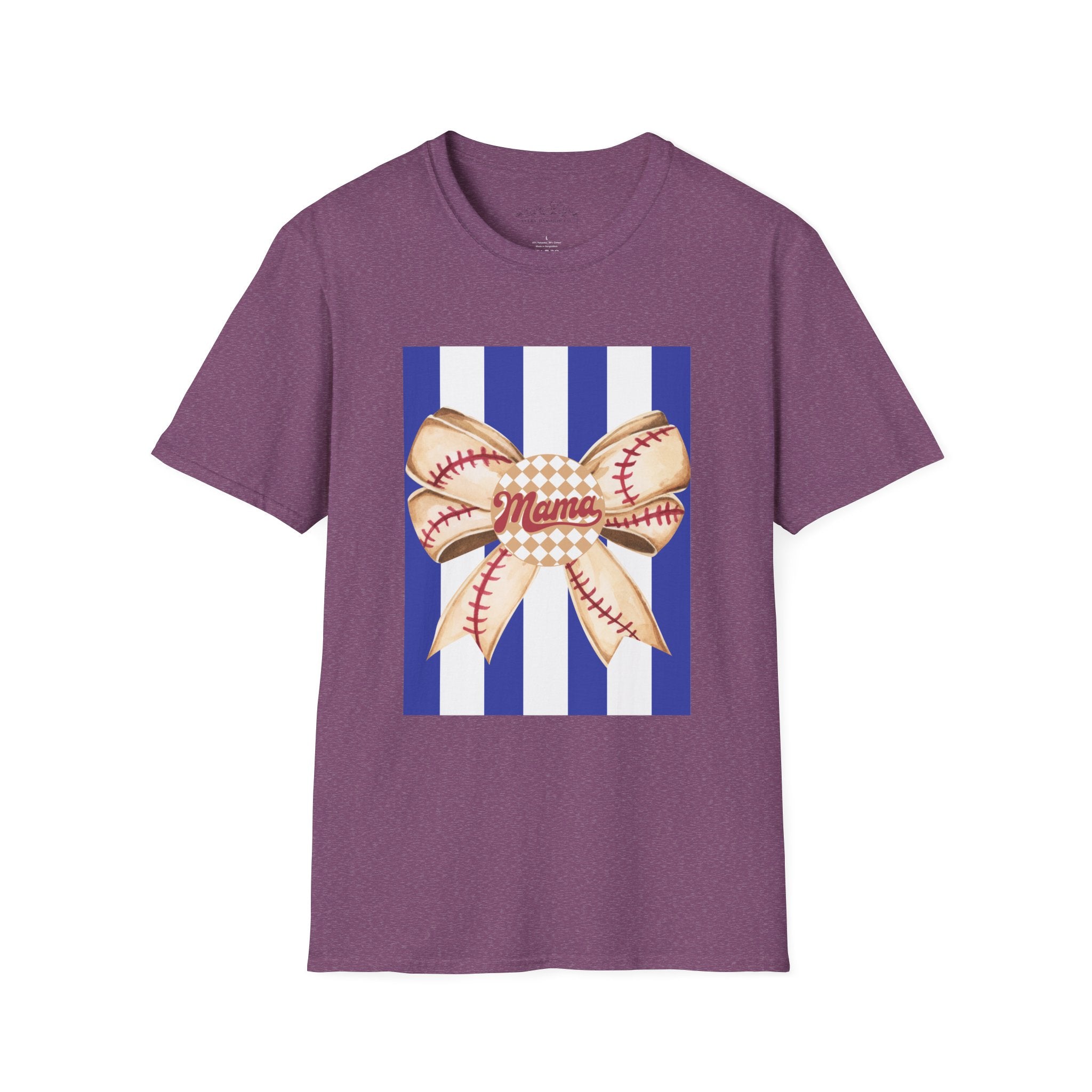 Mama Baseball Bow T-Shirt