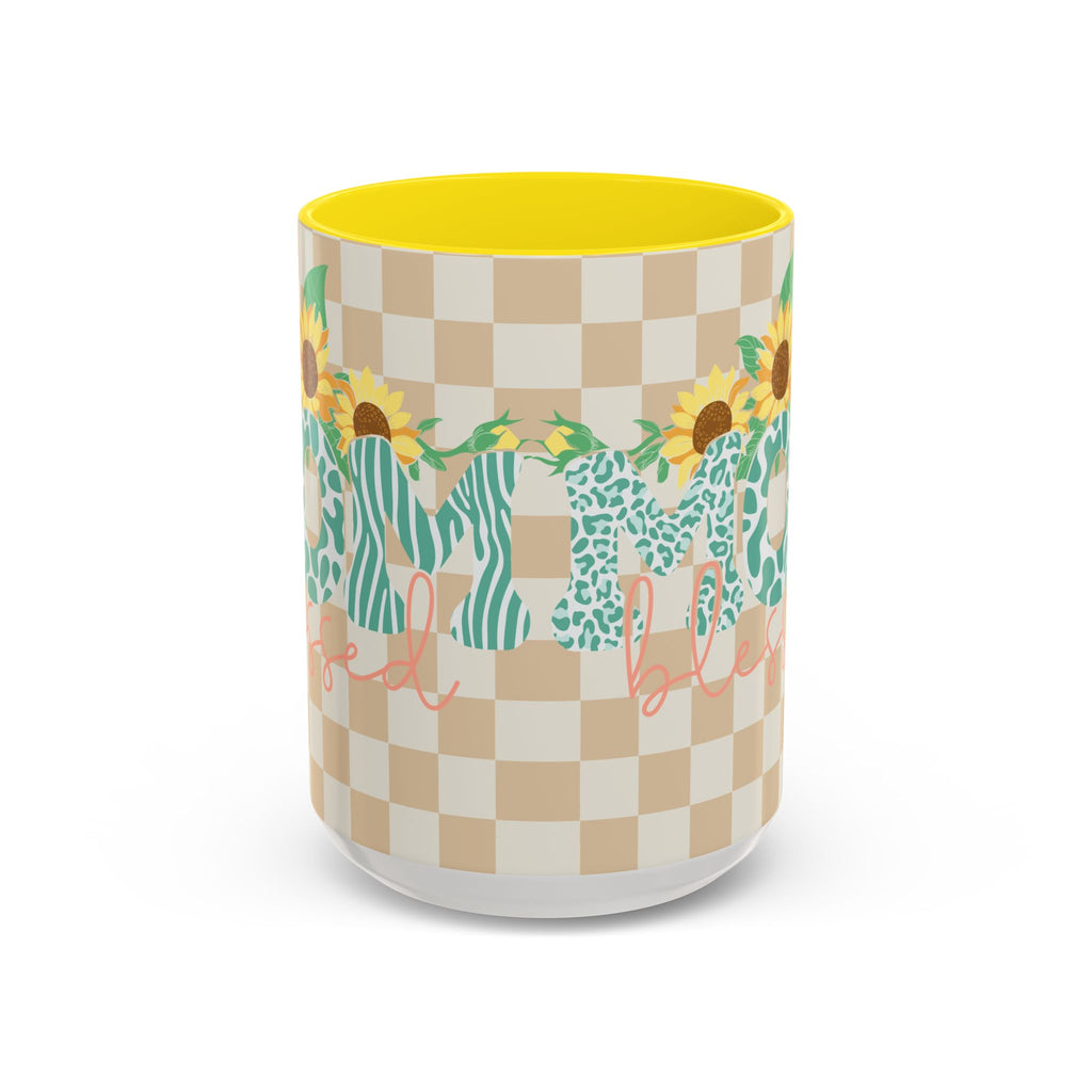 Sunflower Leopard Mom Coffee Mug