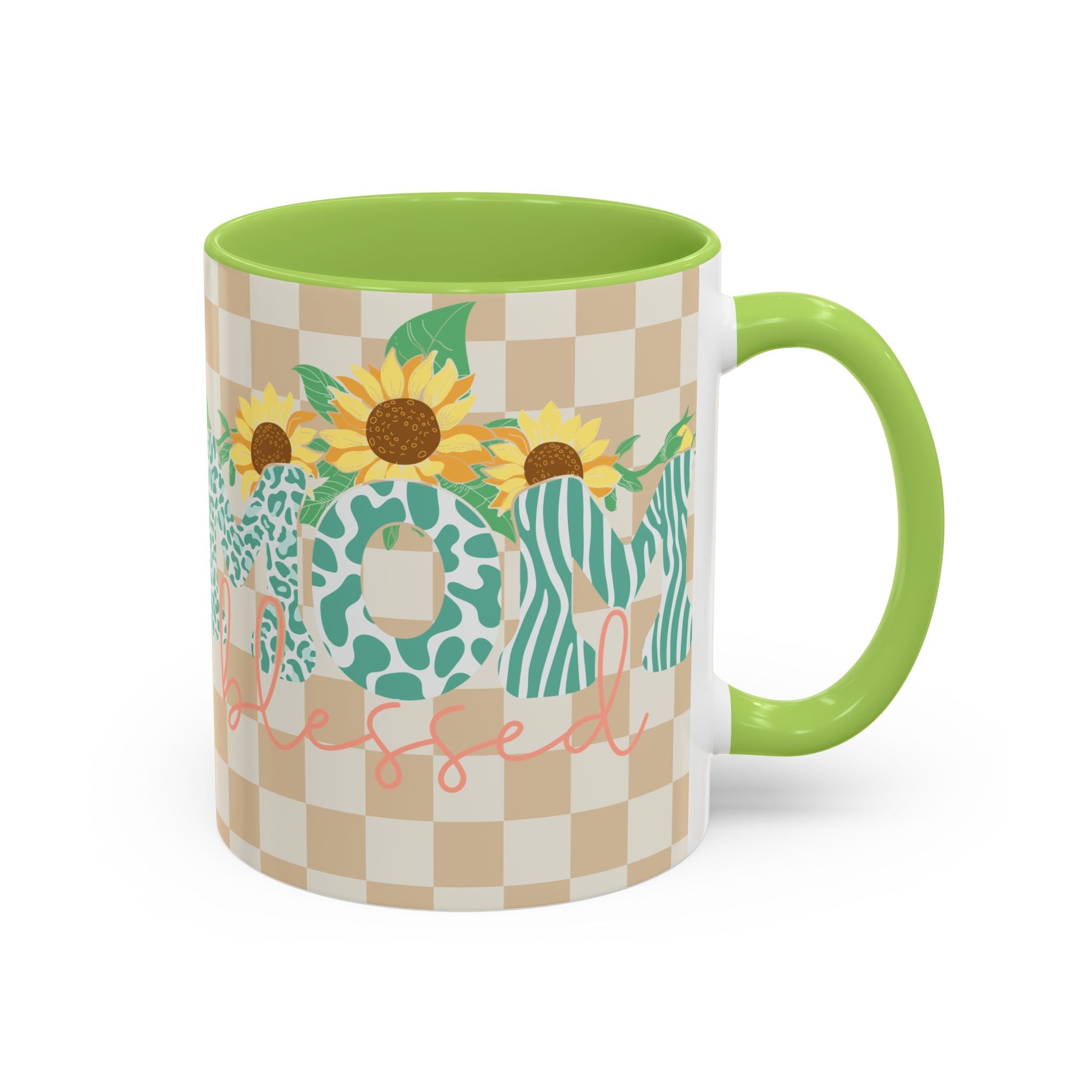 Sunflower Leopard Mom Coffee Mug