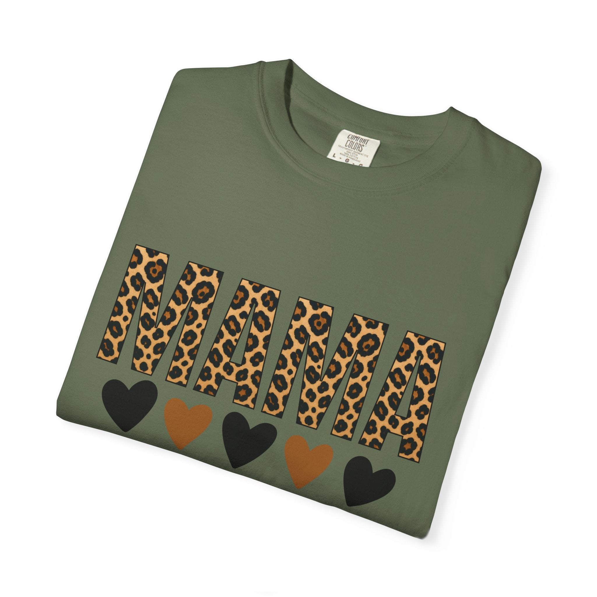 Mama Leopard Heart T-Shirt