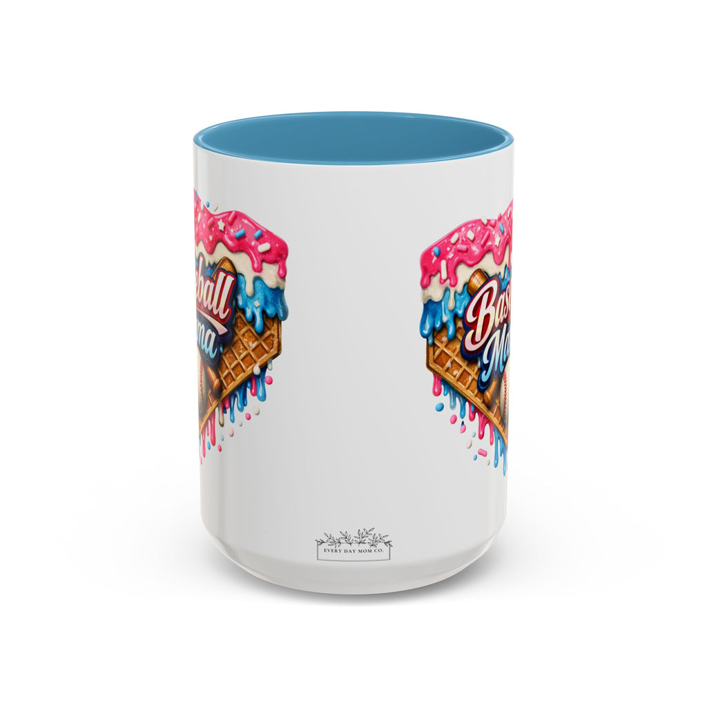 Baseball Mama Ice Cream Drip Mug