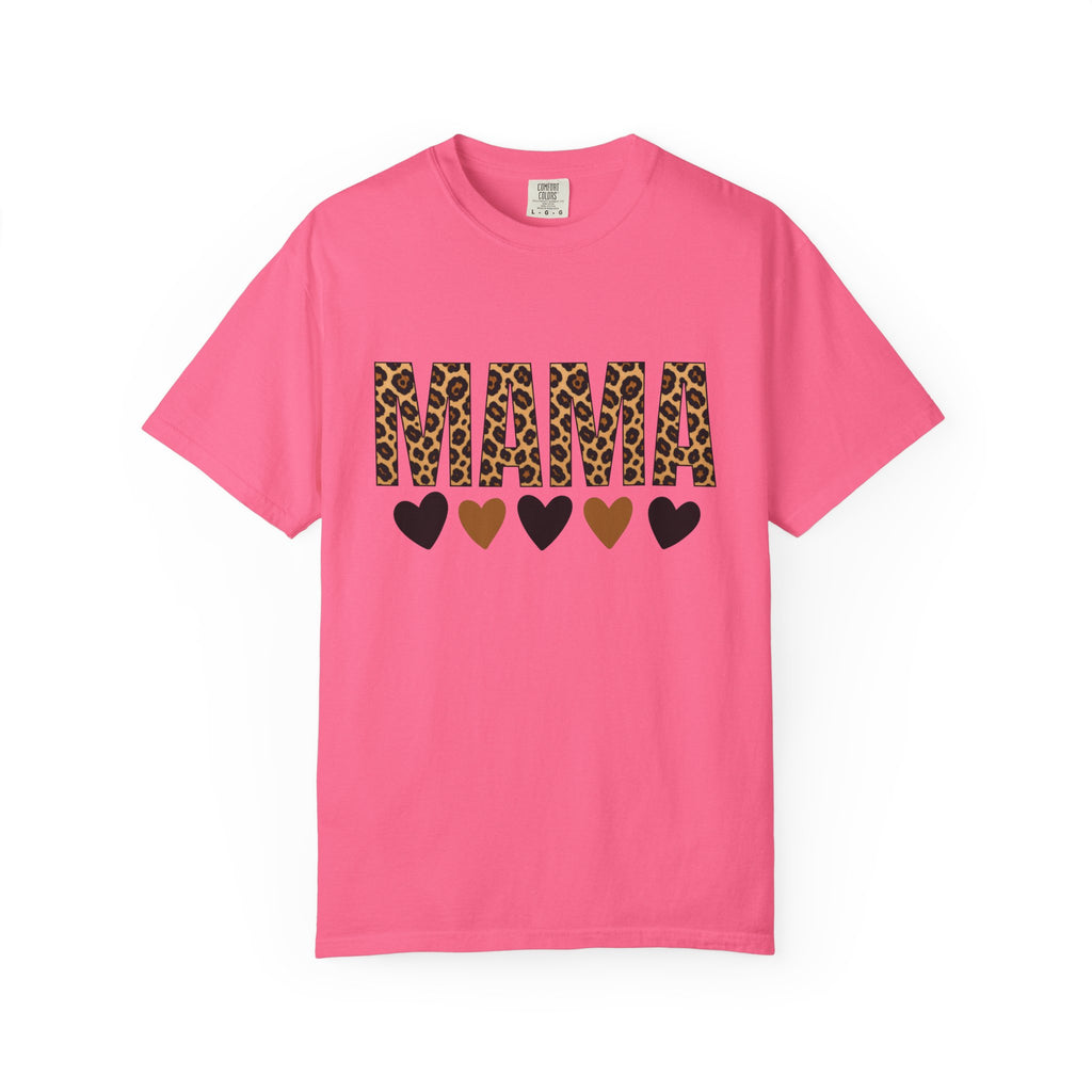Mama Leopard Heart T-Shirt