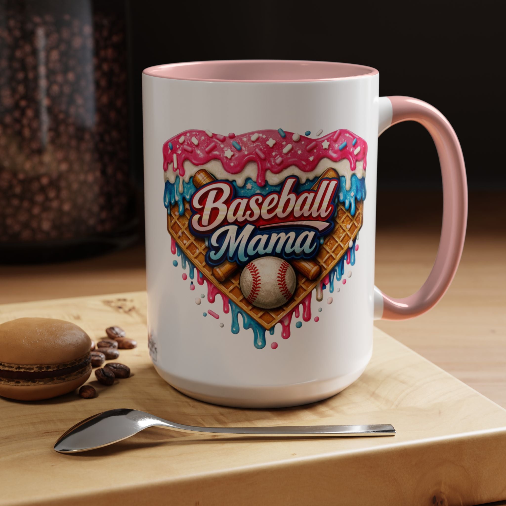 Baseball Mama Ice Cream Drip Mug
