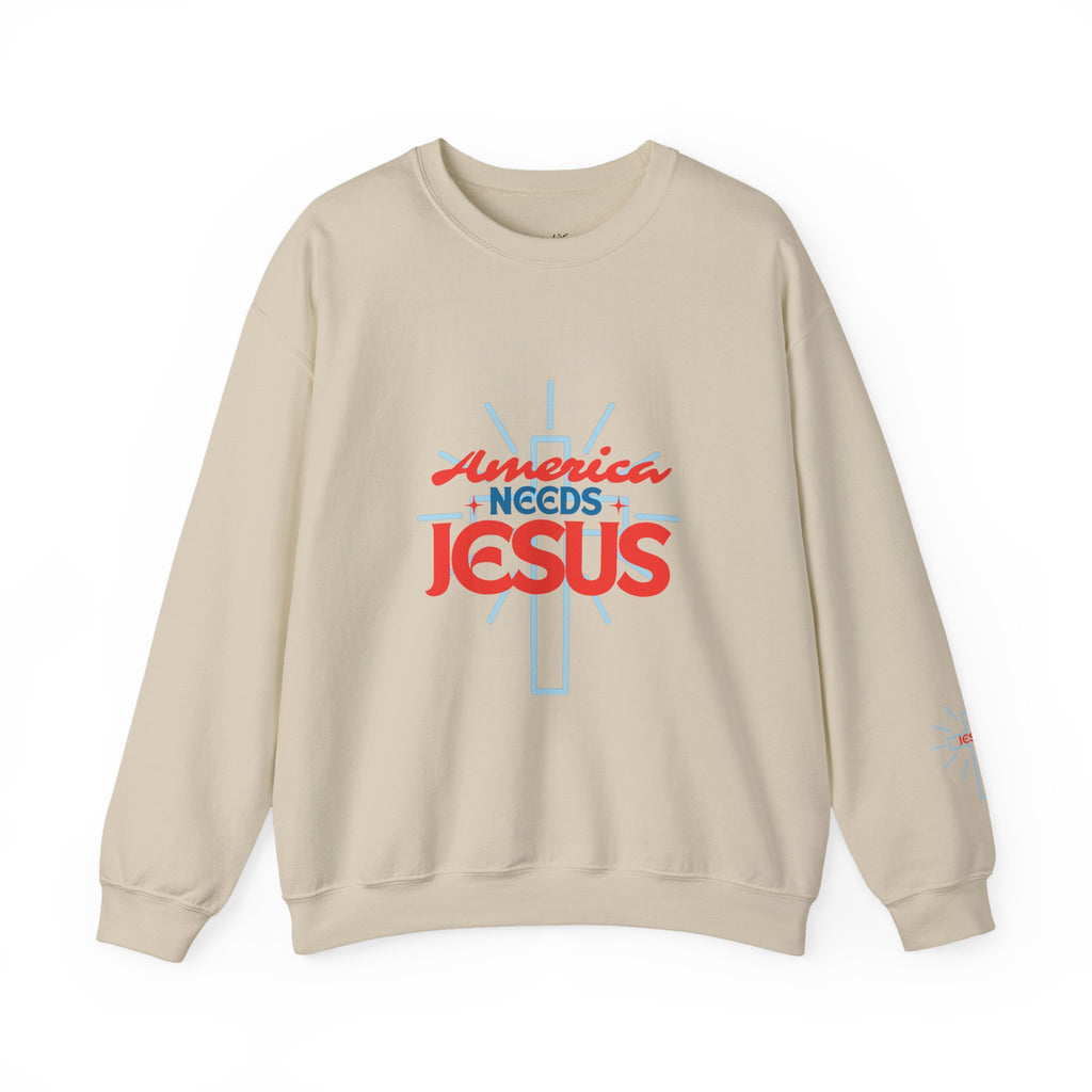 America Needs Jesus Sweatshirt